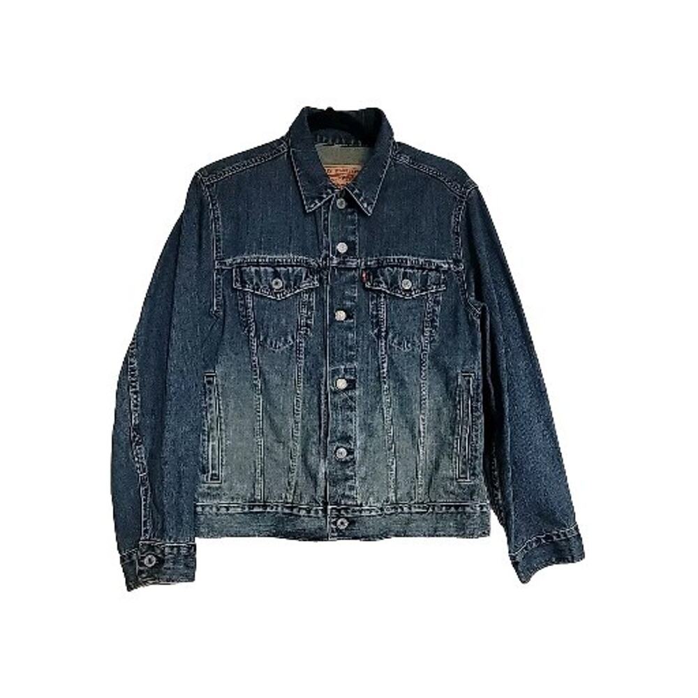 VTG 90s Levis 57511 Red Tab Denim Jean Trucker‎ Jacket Womens Large